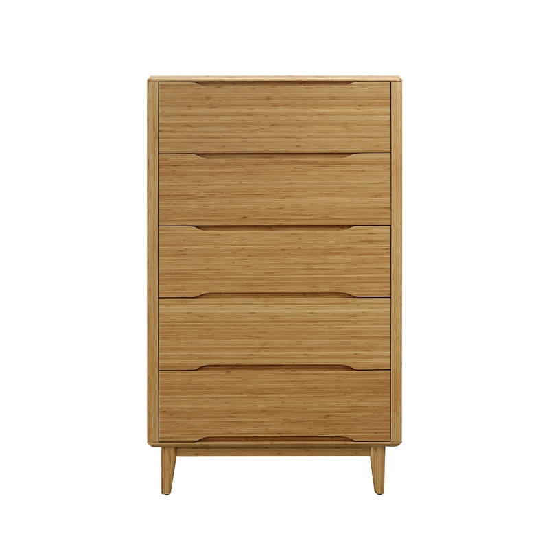 Bamax Dylan Five Drawer High Chest in Golden