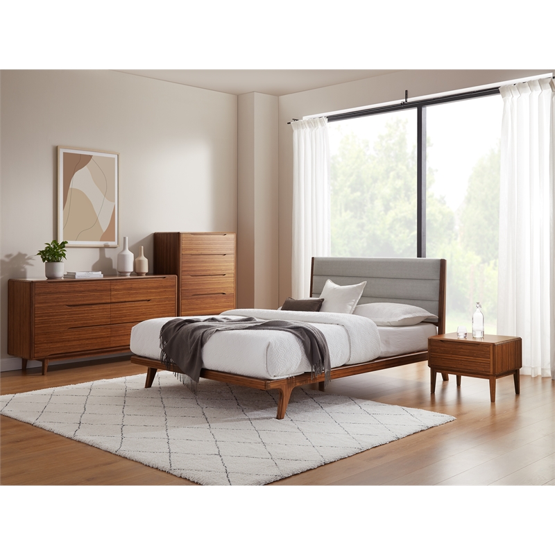 Bamax Dylan Six Drawer Double Dresser in Copper