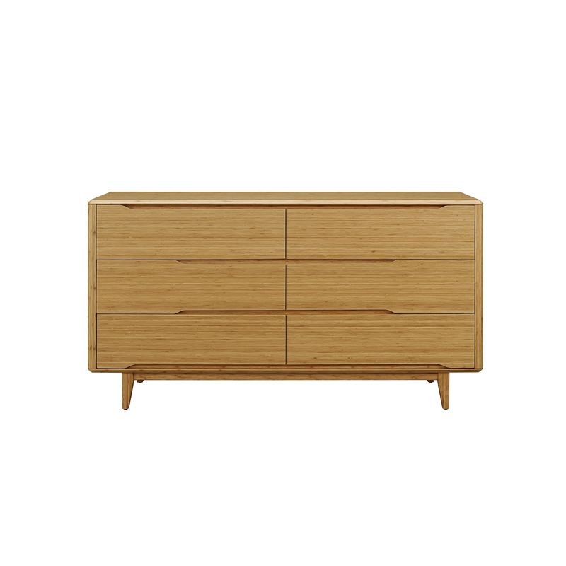 Bamax Dylan Six Drawer Double Dresser in Golden