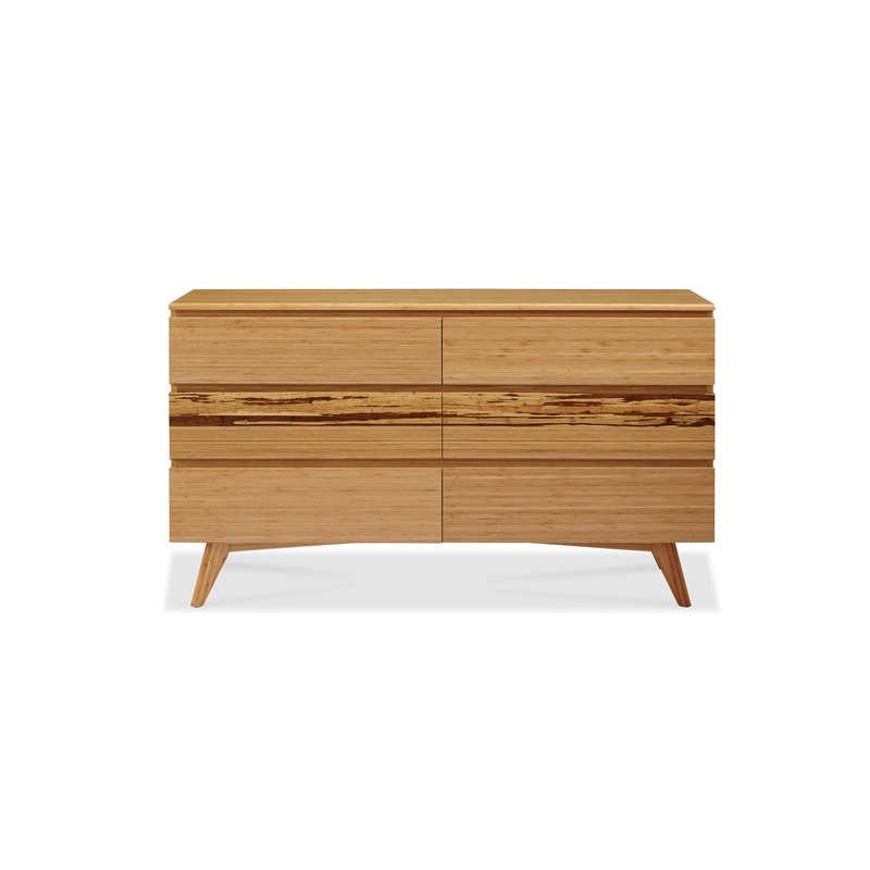 Bamax Sarah Six Drawer Double Dresser in Golden