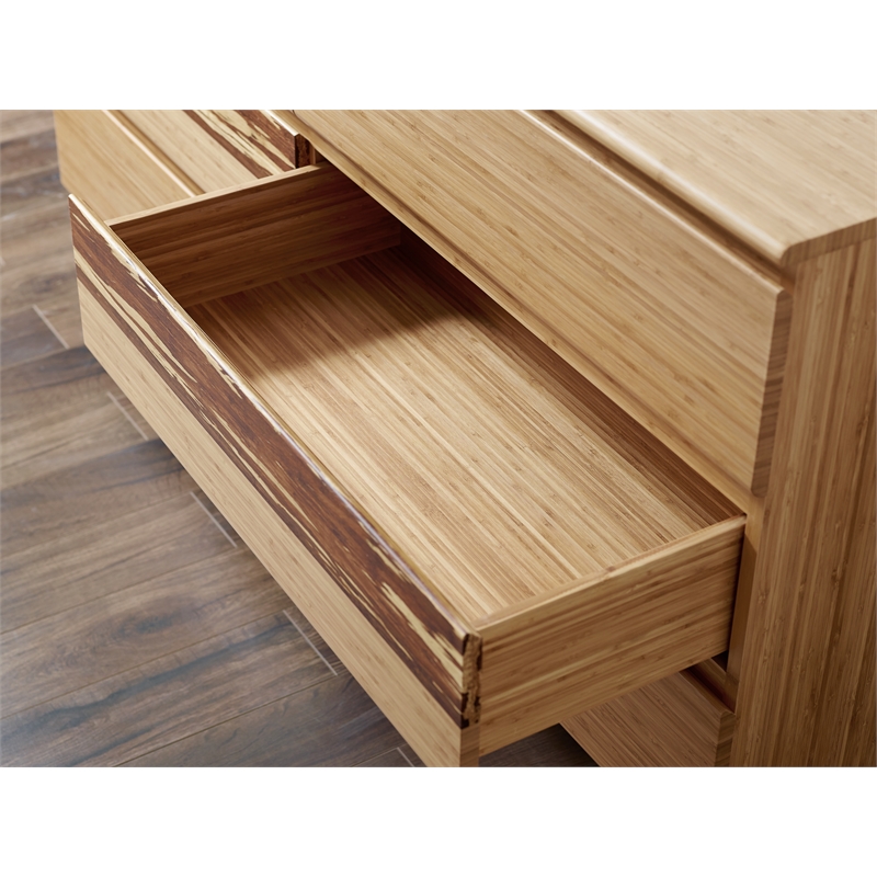 Bamax Sarah Six Drawer Double Dresser in Golden