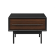 Bamax Landon 1 Drawer Nightstand in Crimson
