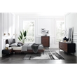 Bamax Landon 1 Drawer Nightstand in Crimson