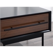 Bamax Landon 1 Drawer Nightstand in Crimson