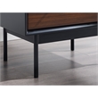 Bamax Landon 1 Drawer Nightstand in Crimson