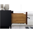 Bamax Landon 1 Drawer Nightstand in Crimson