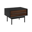 Bamax Landon 1 Drawer Nightstand in Crimson