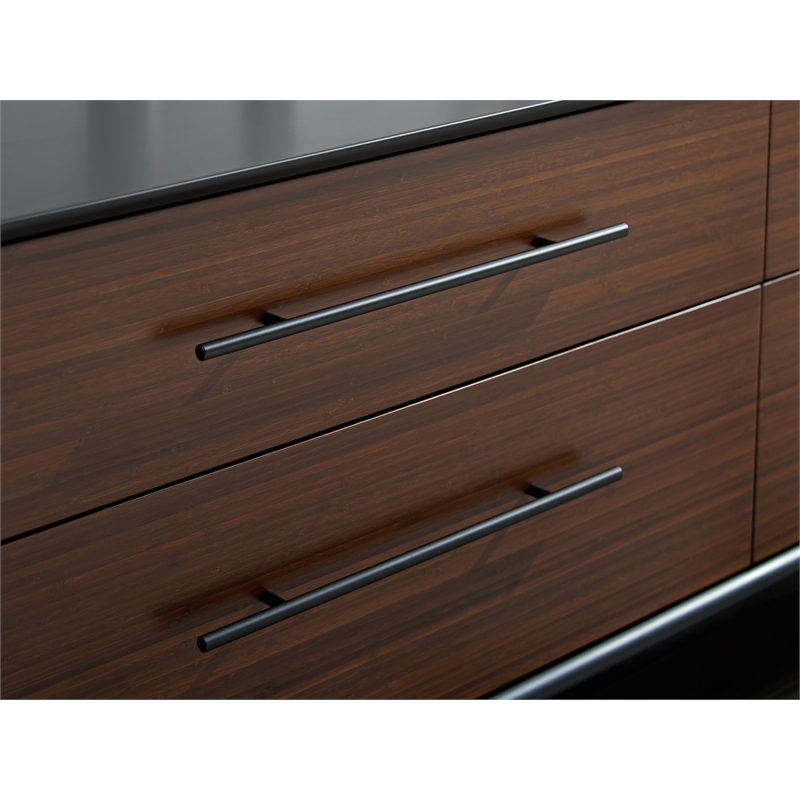 Bamax Landon 4 Drawer Double Dresser in Crimson