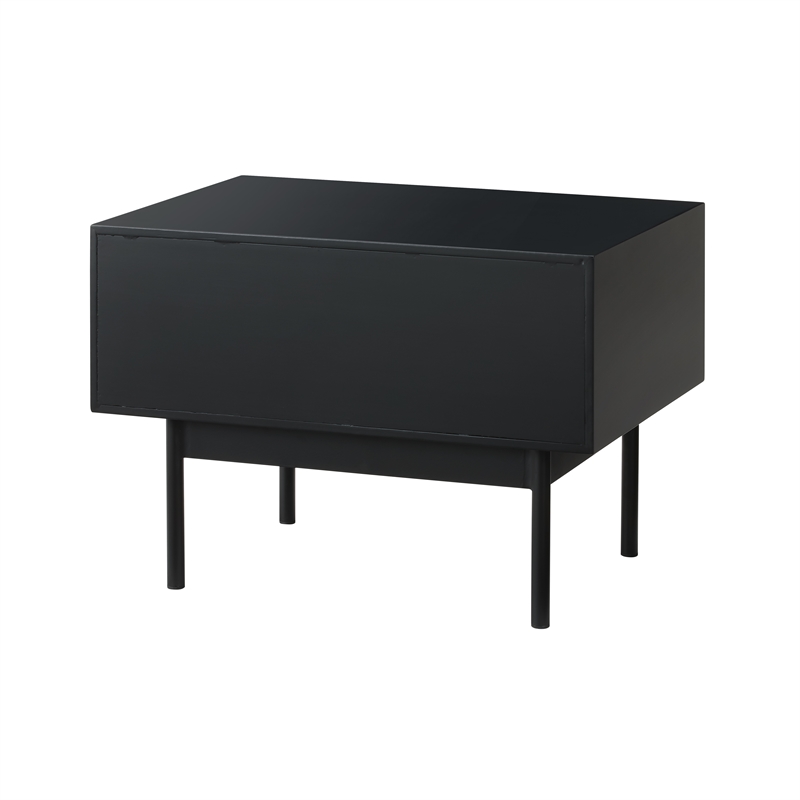 Bamax Spencer 1 Drawer Nightstand in Sand