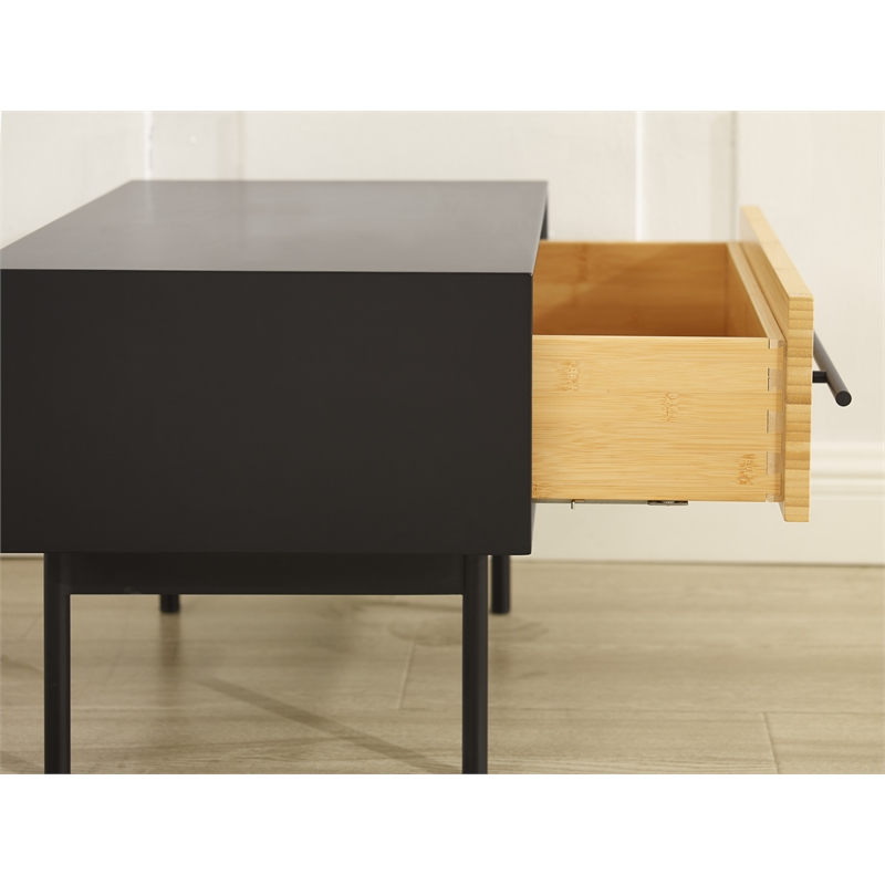 Bamax Spencer 1 Drawer Nightstand in Sand
