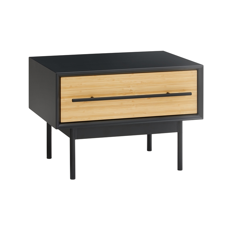 Bamax Spencer 1 Drawer Nightstand in Sand