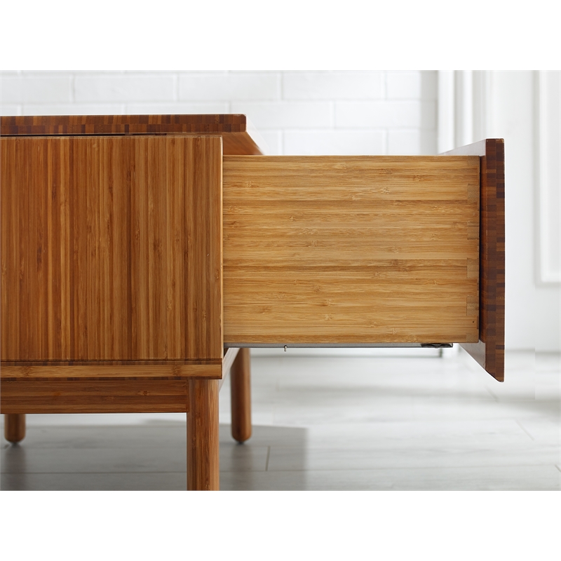 Bamax Hansen 1 Drawer Nightstand in Copper