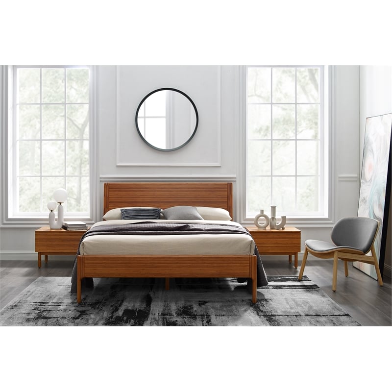 Bamax Hansen 1 Drawer Nightstand in Copper