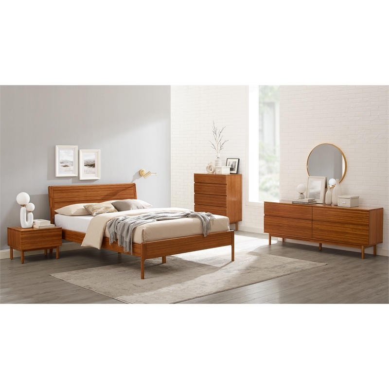 Bamax Hansen 1 Drawer Nightstand in Copper