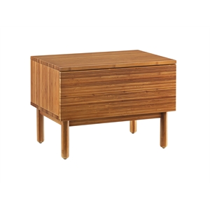 Bamax Hansen 1 Drawer Nightstand in Copper
