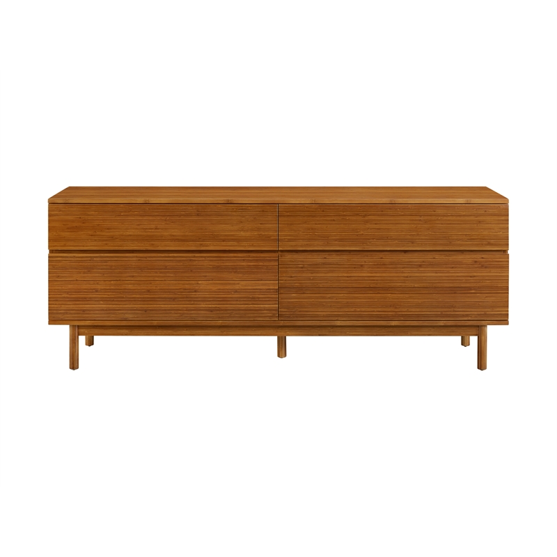 Bamax Hansen 4 Drawer Double Dresser in Copper