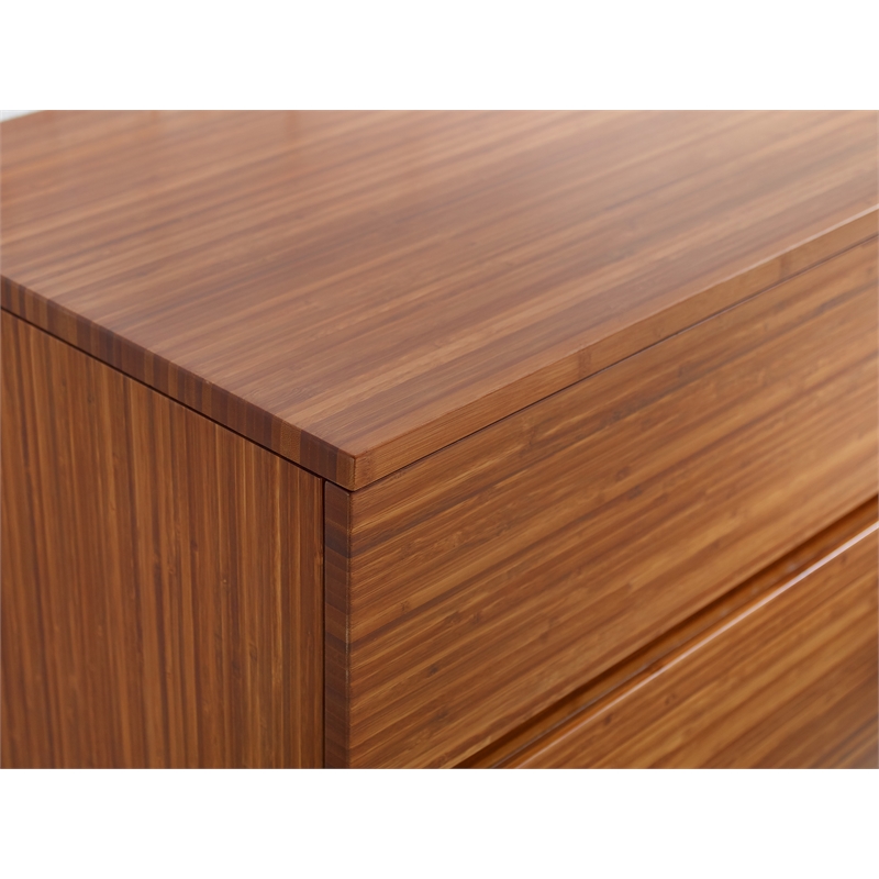 Bamax Hansen 4 Drawer Double Dresser in Copper