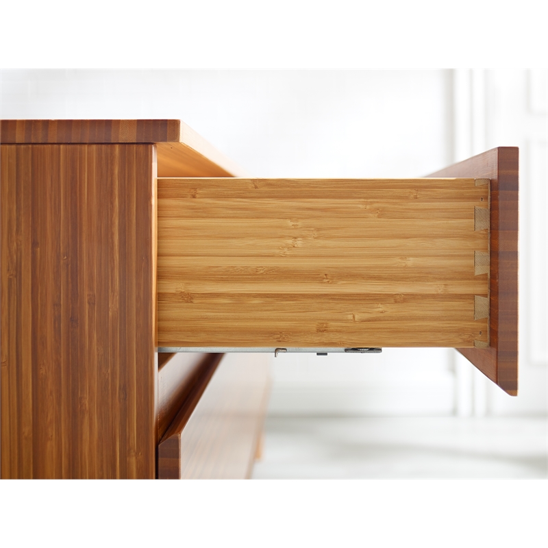 Bamax Hansen 4 Drawer Double Dresser in Copper