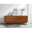 Bamax Hansen 4 Drawer Double Dresser in Copper