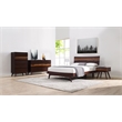 Bamax Sarah Queen Platform Bed in Burgundy