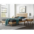 Bamax Sarah King Platform Bed in Golden