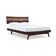Bamax Sarah King Platform Bed in Burgundy