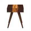 Bamax Sarah End Table in Burgundy