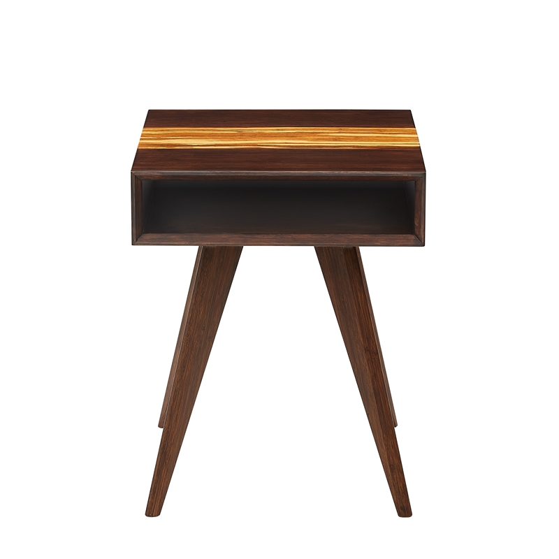 Bamax Sarah End Table in Burgundy