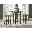 Bamax Piper Counter Height Stool in Coffee (Set of 2)