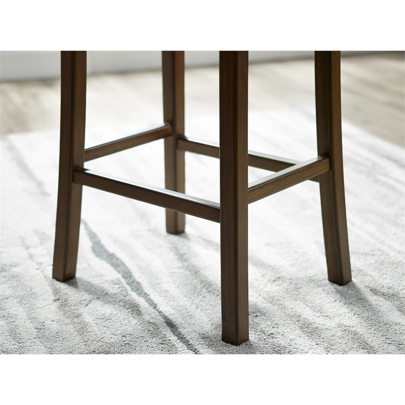 Bamax Piper Counter Height Stool in Coffee (Set of 2)