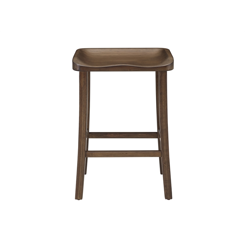 Bamax Piper Counter Height Stool in Coffee (Set of 2)