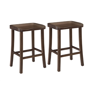 Bamax Piper Counter Height Stool in Coffee (Set of 2)