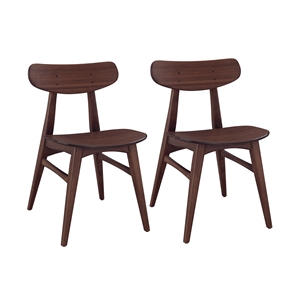 Bamax Coral Dining Chair in Burgundy (Set of 2)