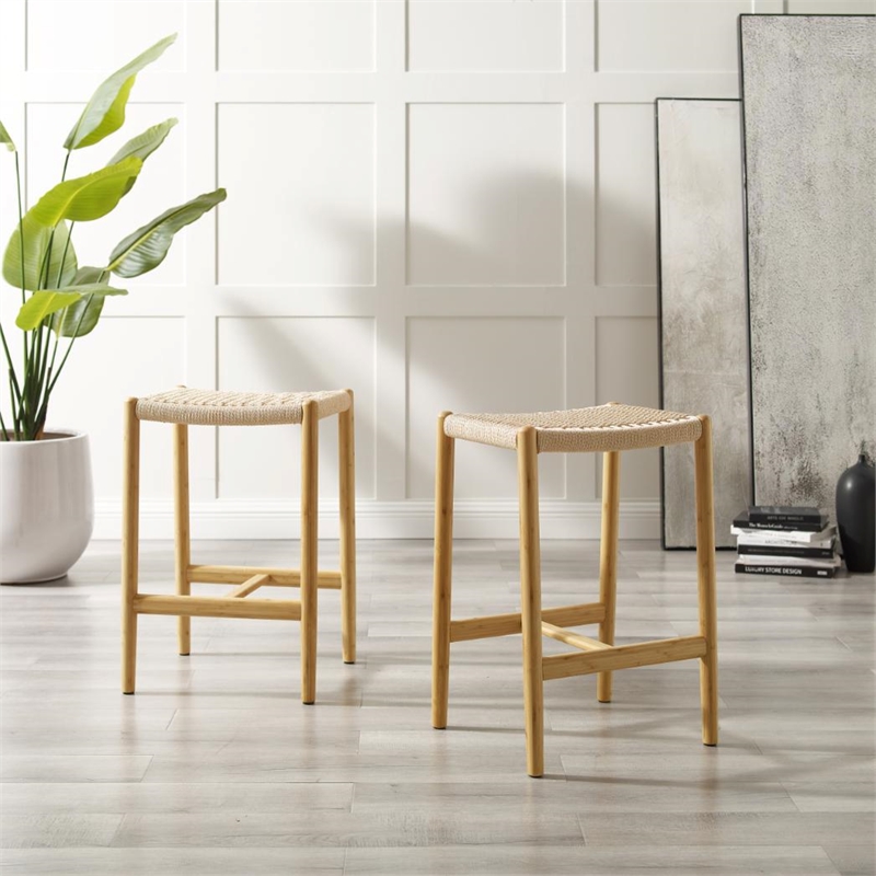 Bamax Nico counter height stool in Sand