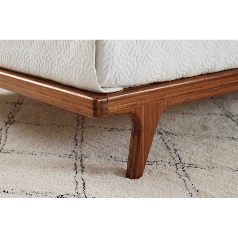 Bamax Dante Upholstered King Platform Bed in Copper