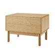 Bamax Hatley 1 Drawer Nightstand in Sand