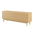 Bamax Hatley 4 Drawer Double Dresser in Sand