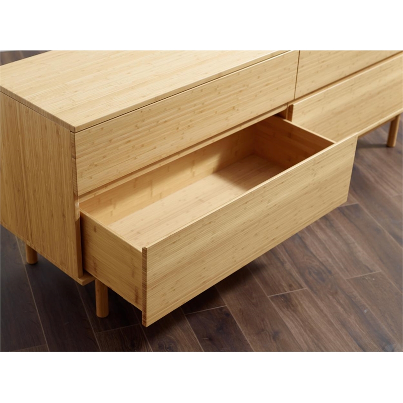 Bamax Hatley 4 Drawer Double Dresser in Sand