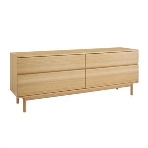 Bamax Hatley 4 Drawer Double Dresser in Sand