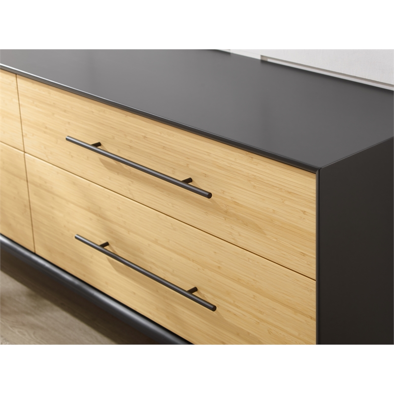 Bamax Spencer 4 Drawer Double Dresser in Sand
