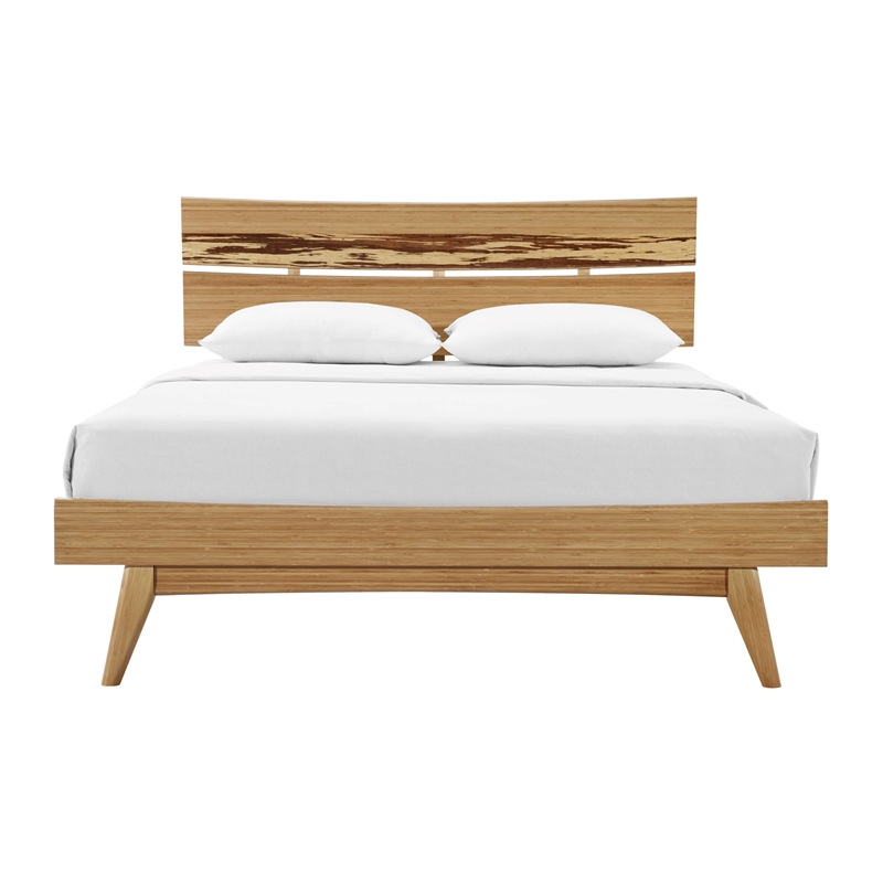 Bamax Sarah Queen Platform Bed in Golden