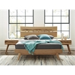 Bamax Sarah Queen Platform Bed in Golden