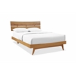 Bamax Sarah Queen Platform Bed in Golden