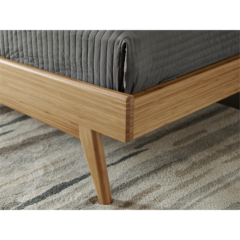 Bamax Sarah Queen Platform Bed in Golden