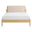 Bamax Hatley Queen Platform Bed in Sand