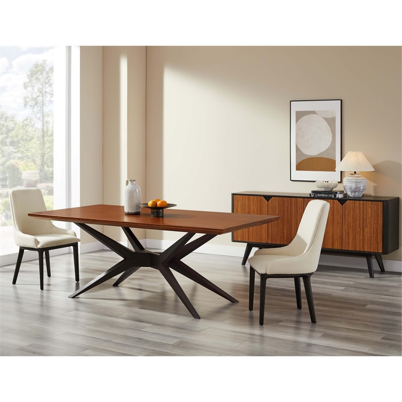 Bamax Rodney Dining Table in Copper & Charcoal