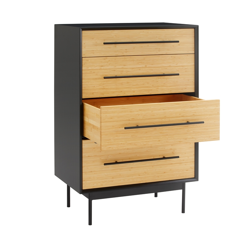 Bamax Spencer 4 Drawer High Chest in Sand
