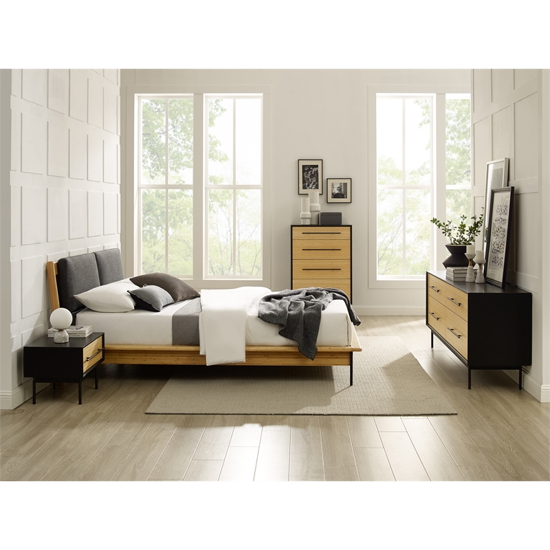 Bamax Spencer 4 Drawer High Chest in Sand