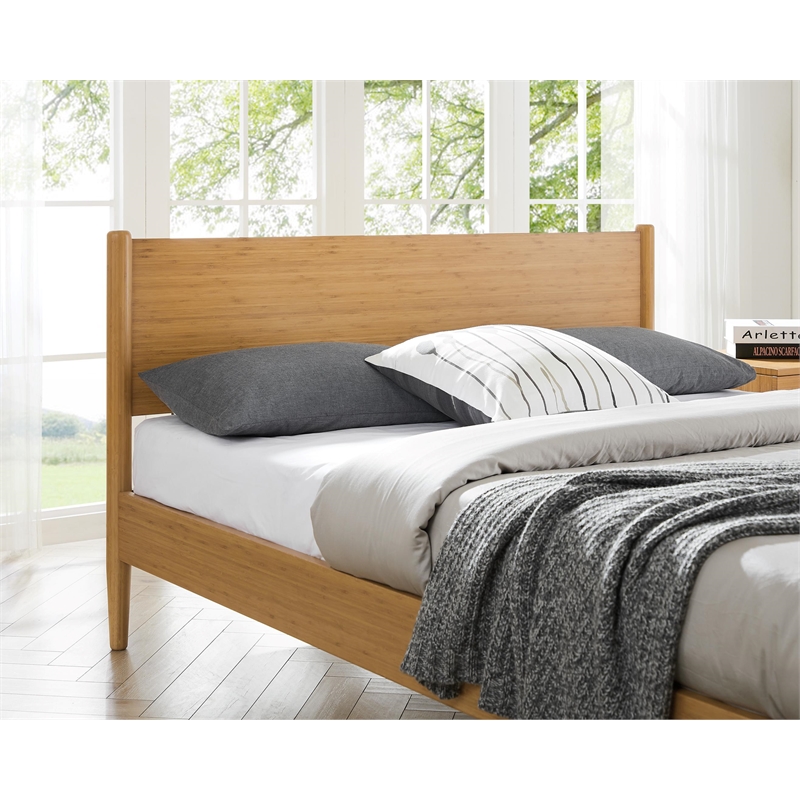 Bamax Ria Queen Platform Bed in Caramelized
