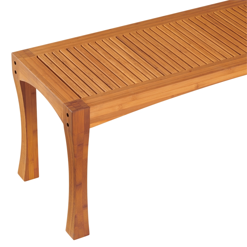 Bamax Newport Outdoor Bench in Natural